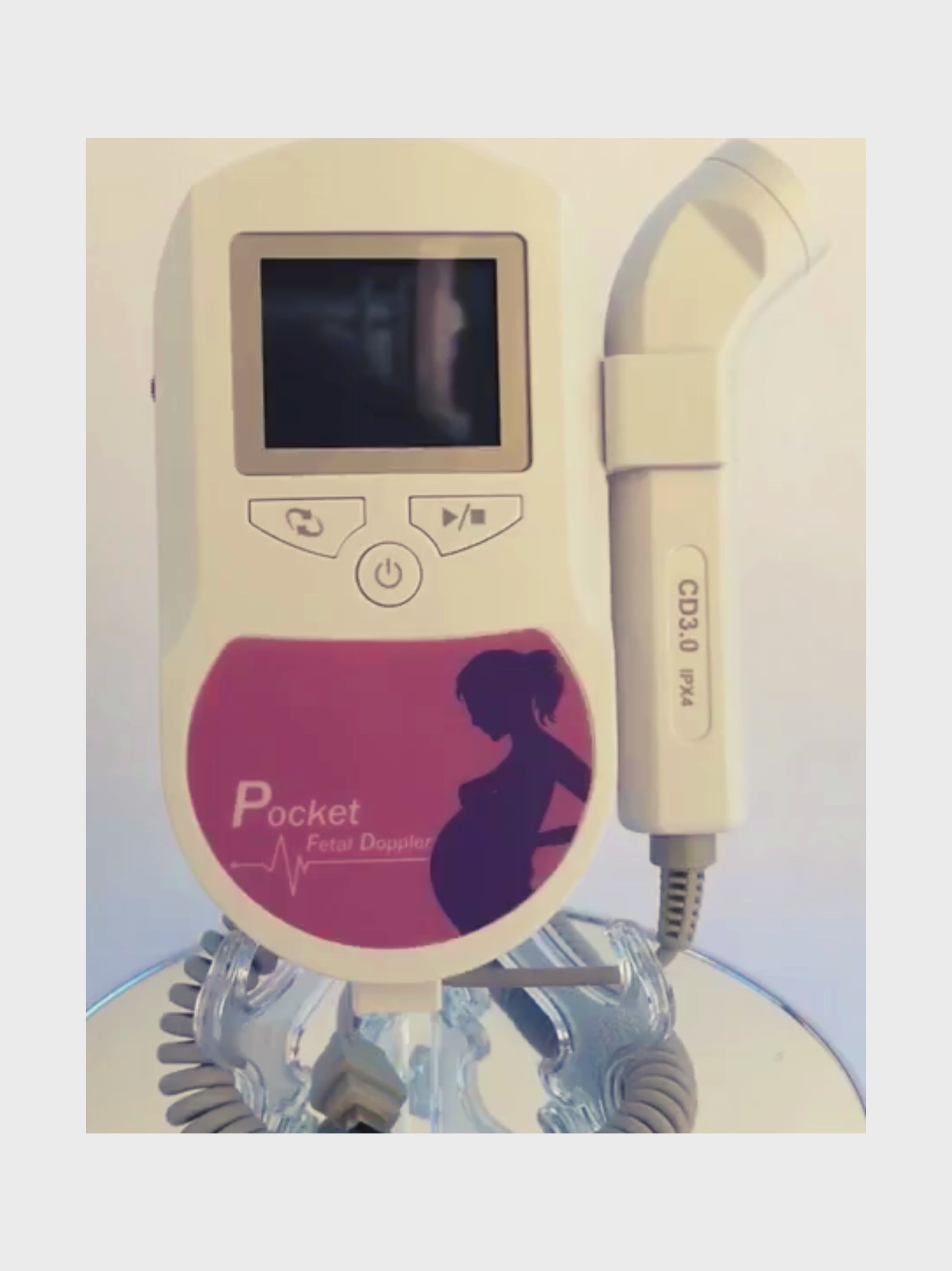 Moniteur de fréquence cardiaque pour bébé : Doppler foetal, Pulsations  cardiaques, Ultrasons, Ecouter le coeur du bebe, Doppler fœtal – BGadgets  France